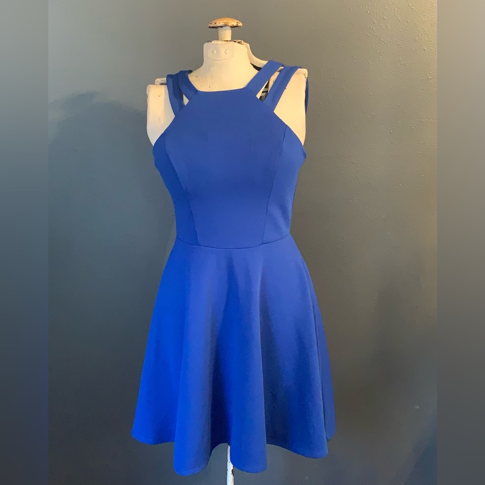 Vibrant Royal Blue Sleeveless Dress by B-Smart